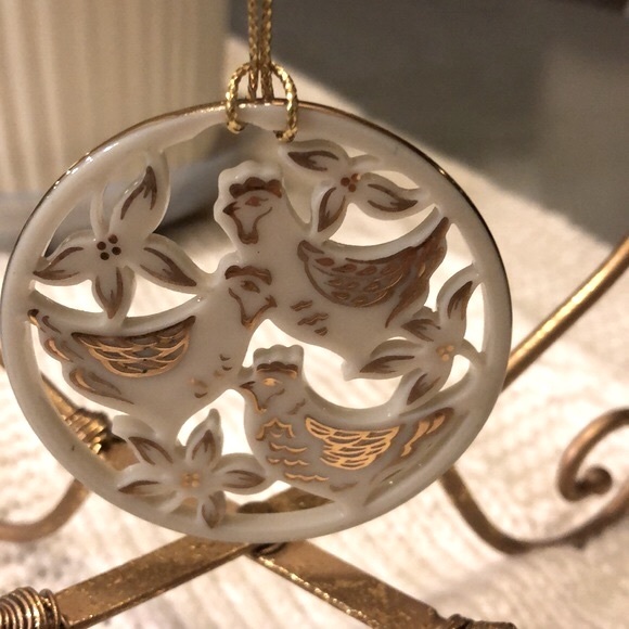 Lenox “Three French Hens” Ornament - Picture 1 of 5